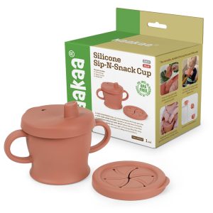 Haakaa Sip-N-Snack-Becher aus Silikon, 8 oz