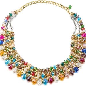 Produkte 18K Gold Mehrfarbig Edelstein Halskette