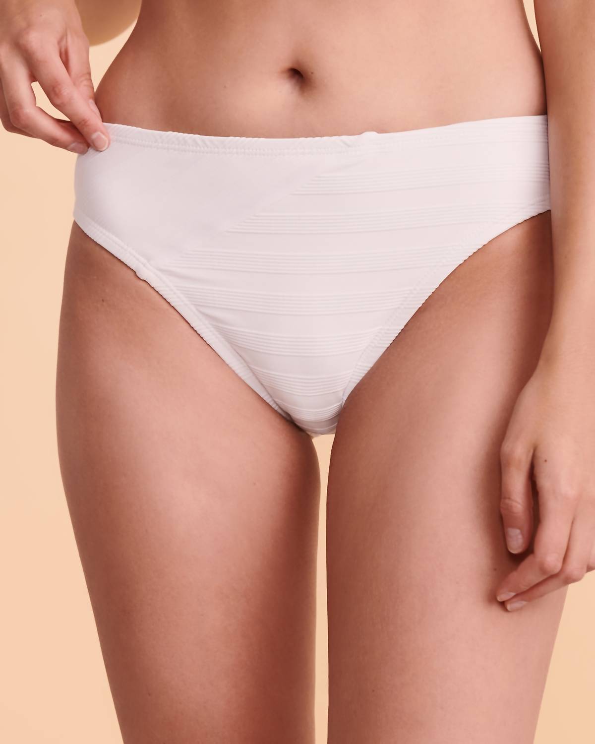 Bandeau Bikini Hipster in Weiß