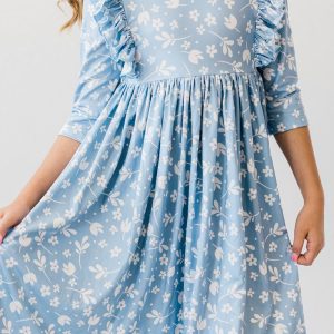 Bluebell 3/4-Rüschen-Twirl-Kleid