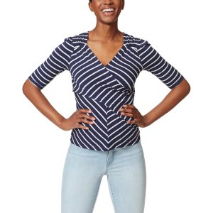 Alyssa Cross Over Pullover mit V-Ausschnitt