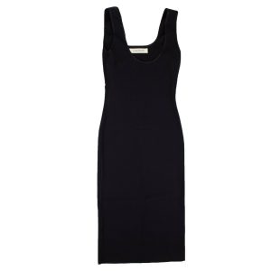 Marineblaues Tanktop-Strickkleid