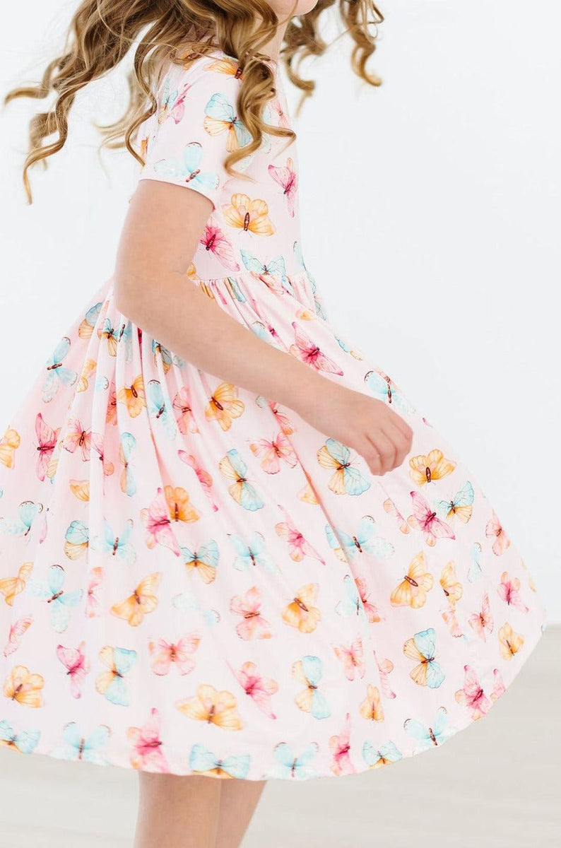 Schmetterling Küsse S / S Twirl Kleid