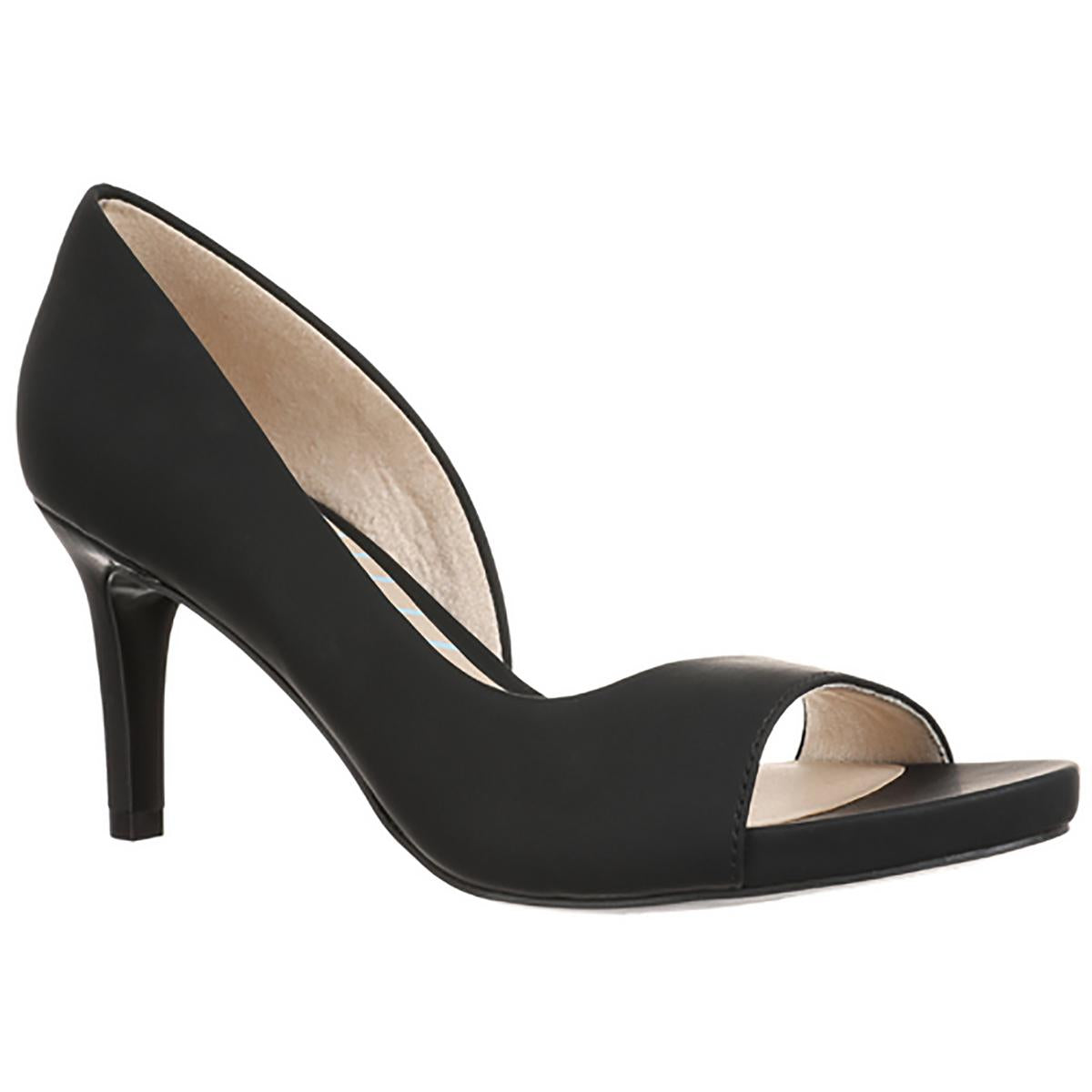 Mantra Kunstleder offene Zehe D'Orsay Absatzschuhe
