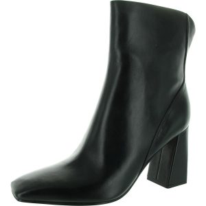 Lex-Reißverschluss-Lederstiefel mit mittlerer Wade