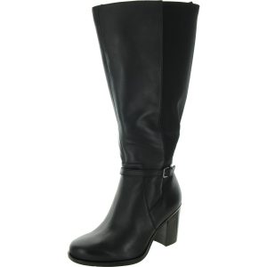 Extrabreite kniehohe Kalina-Stiefel aus Kalbsleder