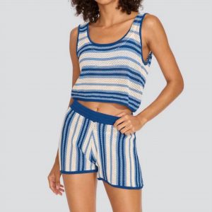 Charlie Short in Marineblau gestreift 7732488634428