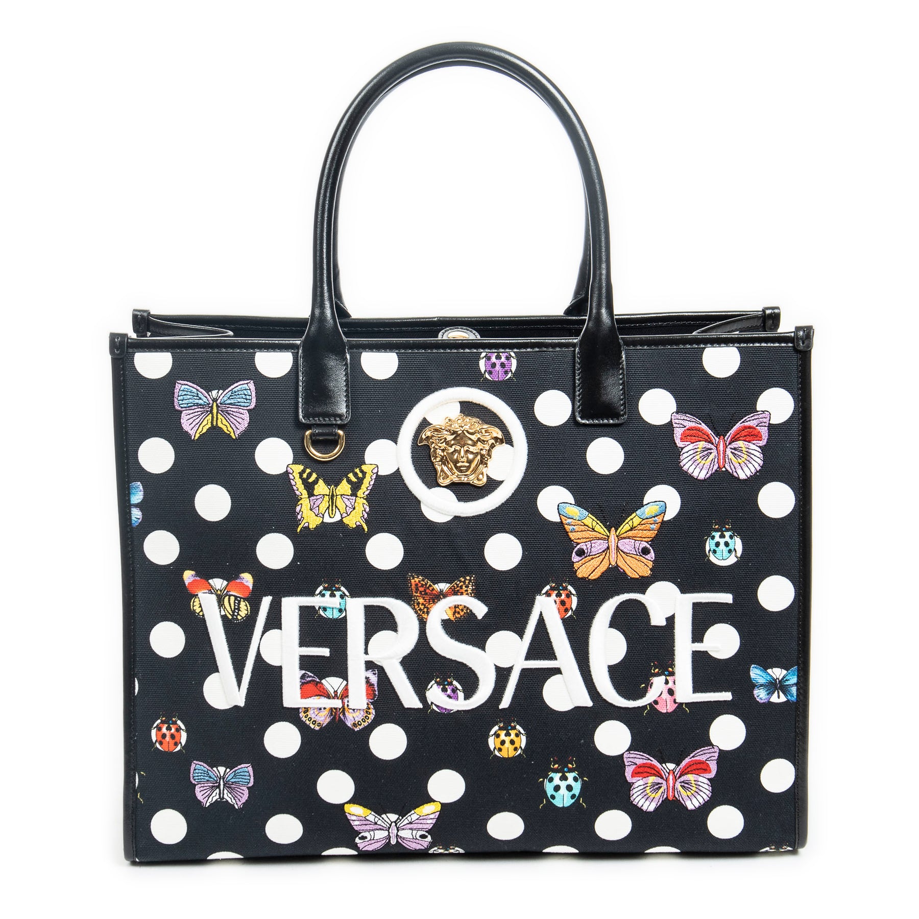 Dua Lipa x Versace Schmetterlinge Tragetasche