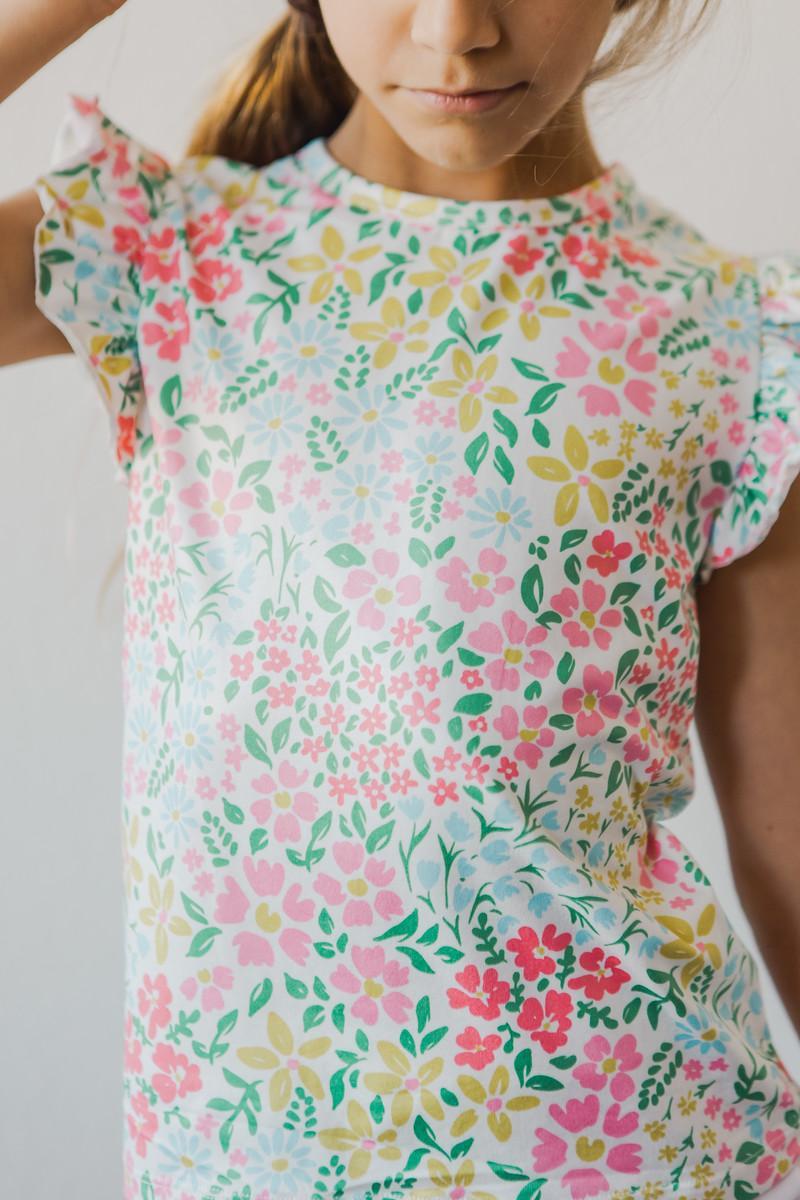 Narzissen S/S Rüschen T-Shirt