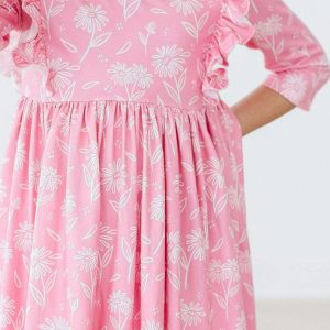 Dahlia Doodles Rüschen-Twirl-Kleid