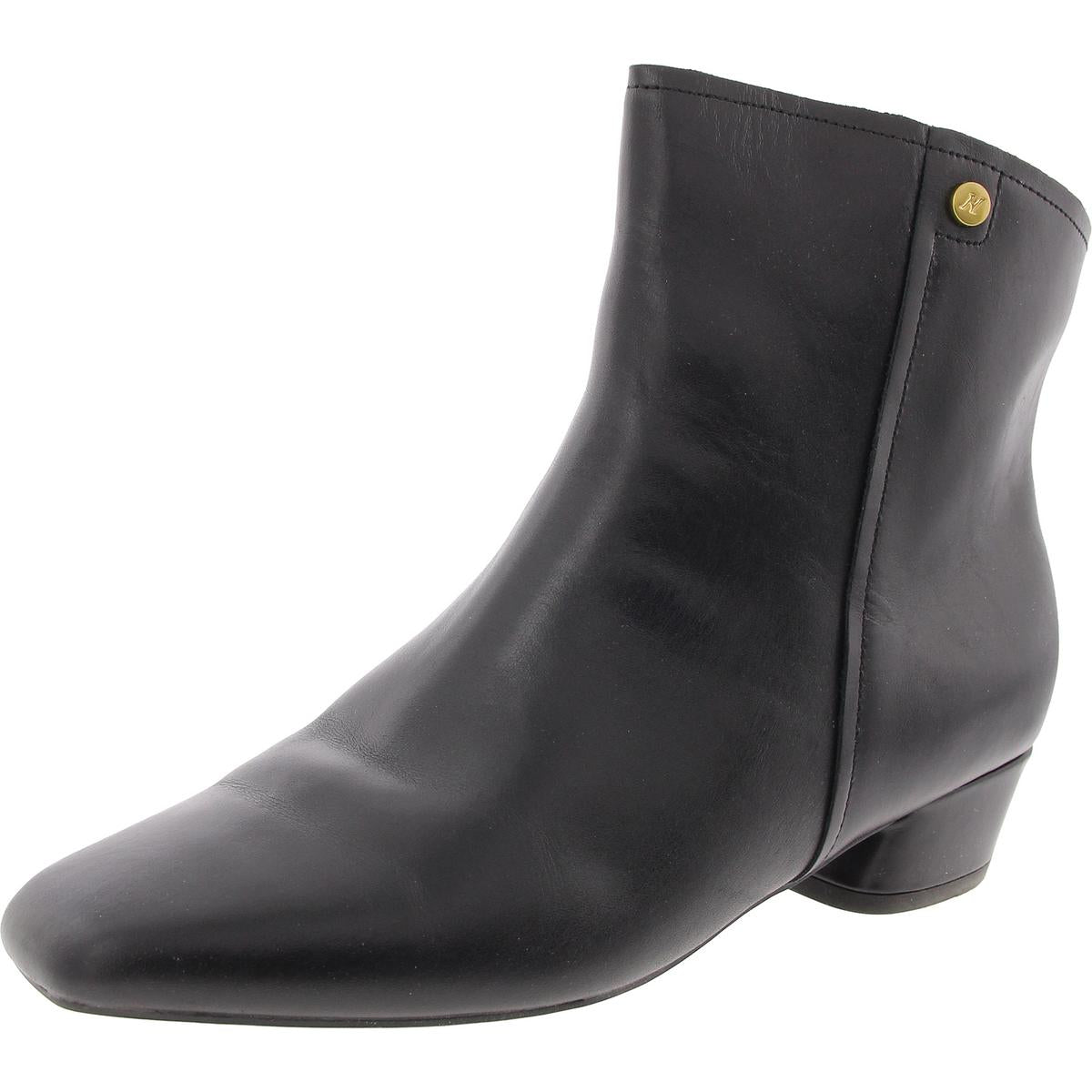Raffee Leder Zehen Stiefeletten