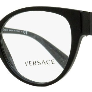 Versace Ovale Brillen für Damen VE3307 GB1 Schwarz/Gold 52mm