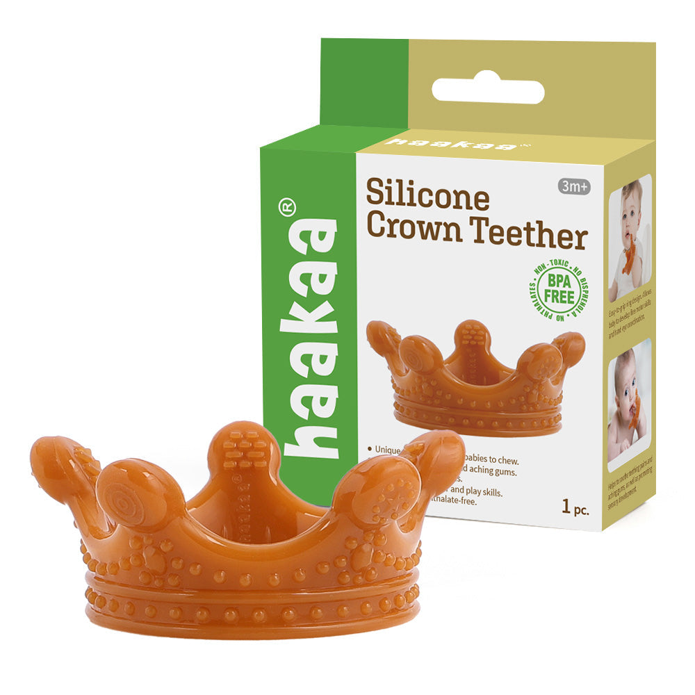 Haakaa Silikon Krone Teether 1 PK – Amber