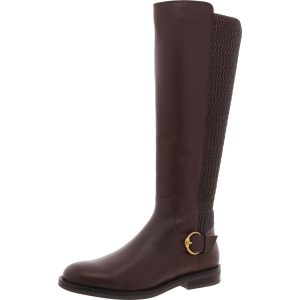 Clover Stretch Boot Reißverschluss Leder Kniehohe Stiefel