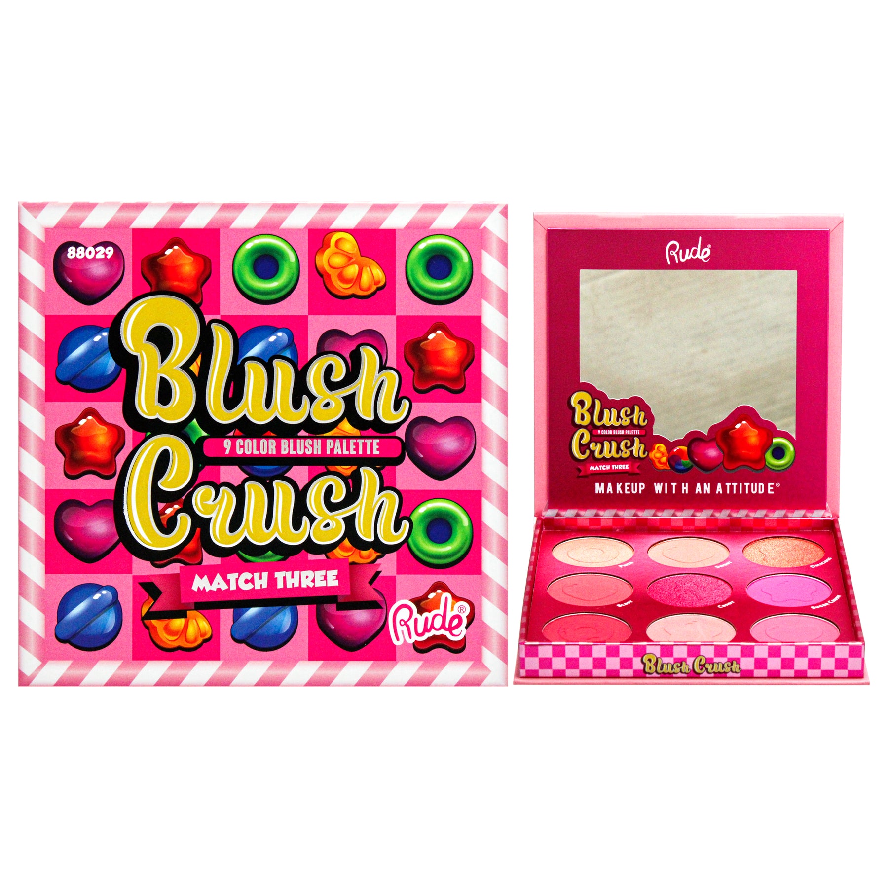 Altrosa Crush 9 Color Altrosa Palette – Match Three von Rude Cosmetics für Damen – 0.67 oz Altrosa