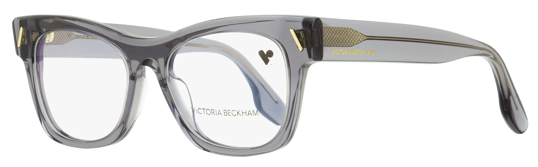 Victoria Beckham Rechteckige Brillen für Damen VB2634 037 Transparent Grau 51mm