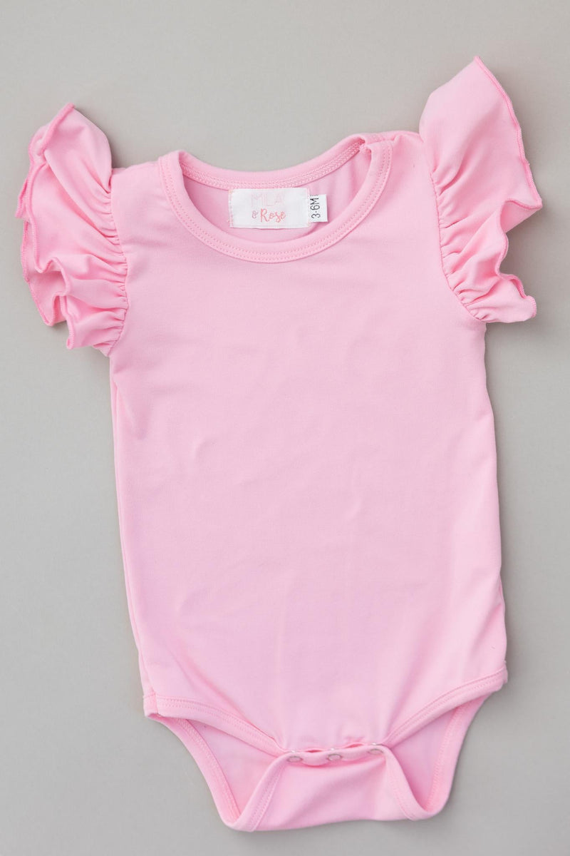 Bubblegum Rosa S/S Flutter Body