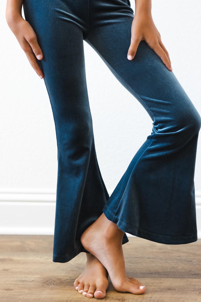 Denim Blau Velvet Bells