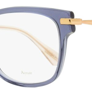 Jimmy Choo Damen-Rechteckbrille JC181 14I Blau/Gold-Kupfer 51 mm