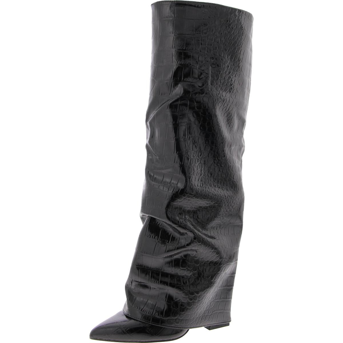 Bedeckte Ferse Fersen Overknee Stiefel