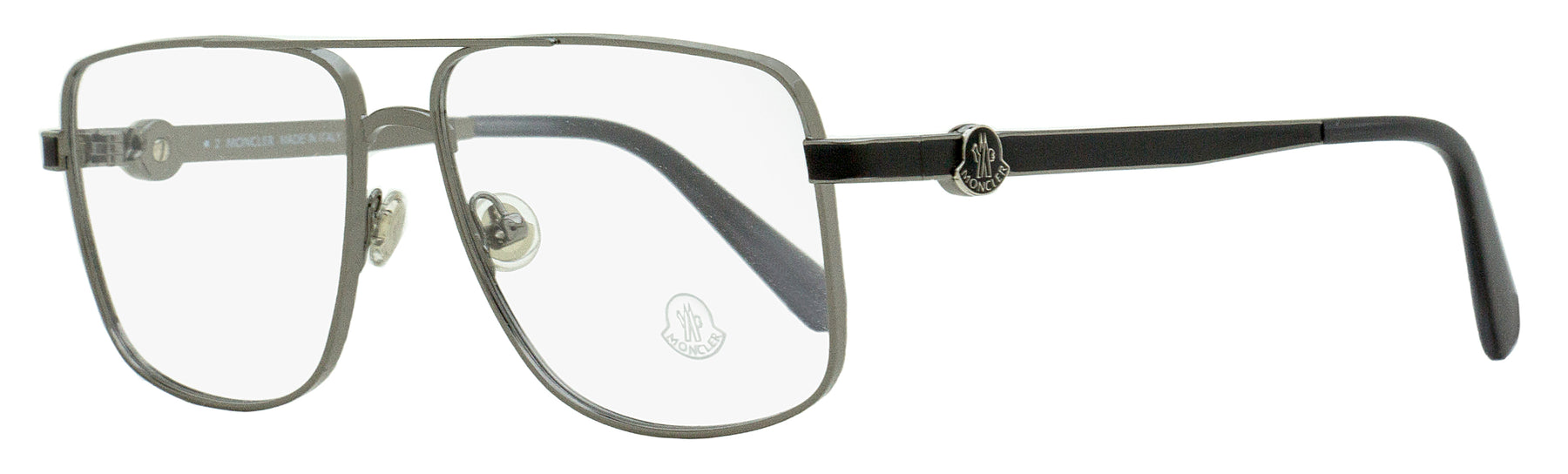 Moncler Pilotenbrillen für Herren ML5178 008 Gunmetal/Grau 55mm