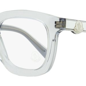 Moncler Herrenbrille mit dickem Rand ML5195 020 Transparent/Weiß 48 mm