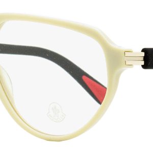 Moncler Herren-Pilotbrille ML5162 057 Beige/Schwarz 57 mm