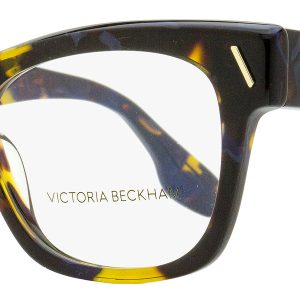Victoria Beckham Rechteckige Brillen für Damen VB2634 418 Havana Blau 51mm