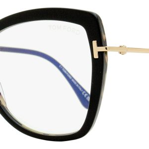 Tom Ford Damen Butterfly Brillen TF5882B 005 Schwarz/Gold 55mm