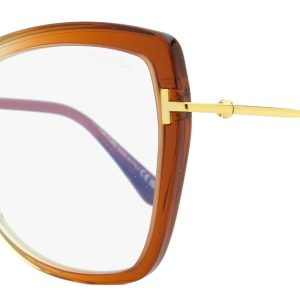 Tom Ford Damen Butterfly Brillen TF5882B 044 Orange Farbverlauf 55mm