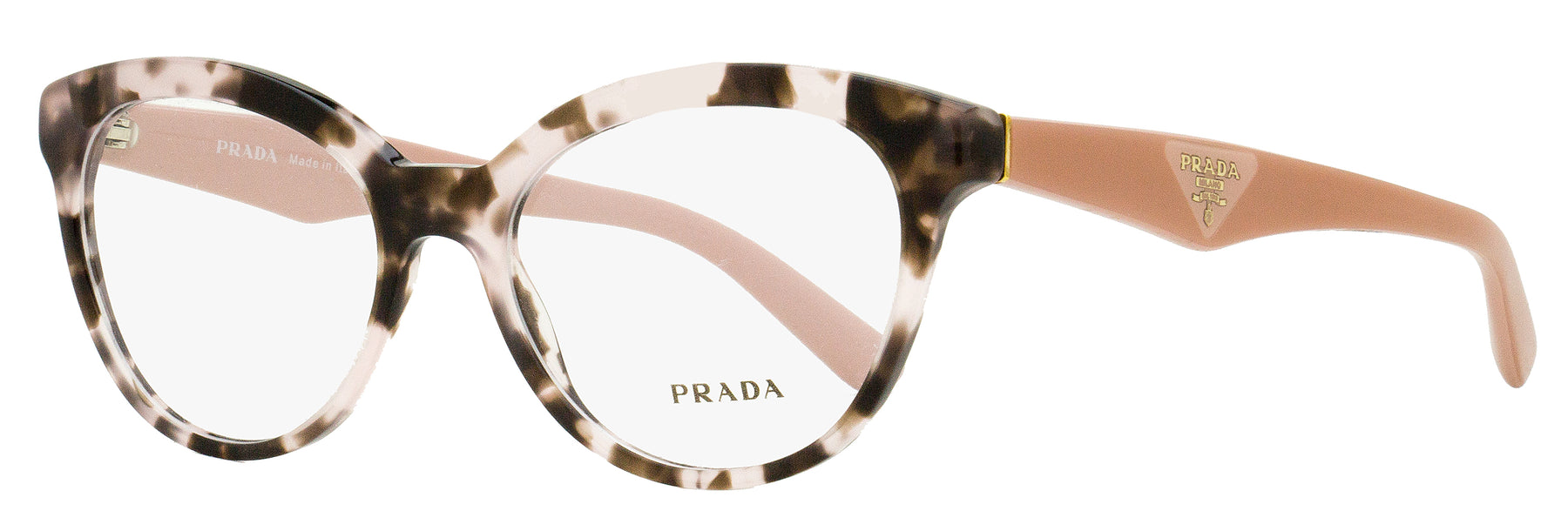 Prada Damen oval Brille VPR 11R ROJ-1O1 Orchidee Schildkröte 52mm