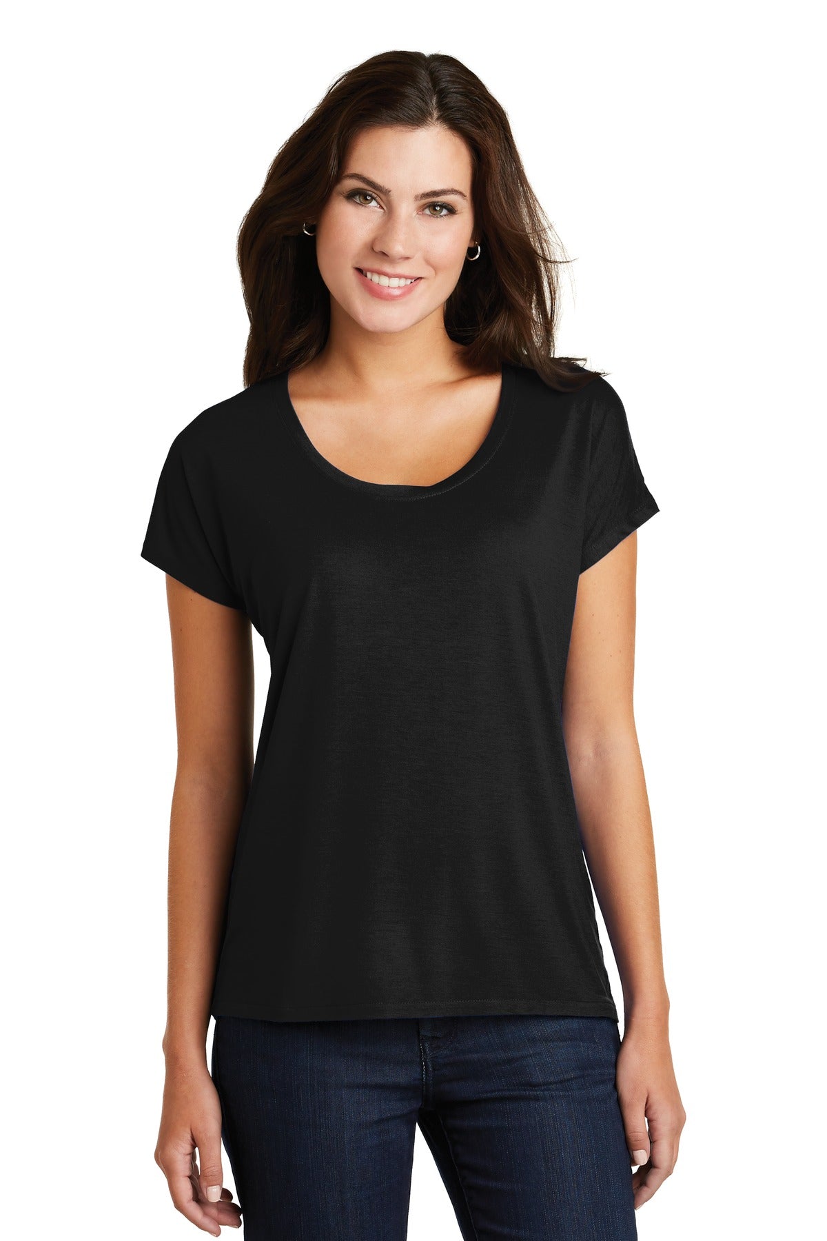 District Drapey Dolman T-Shirt für Damen DM412