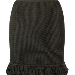 Fringe Besatz Bleistiftrock