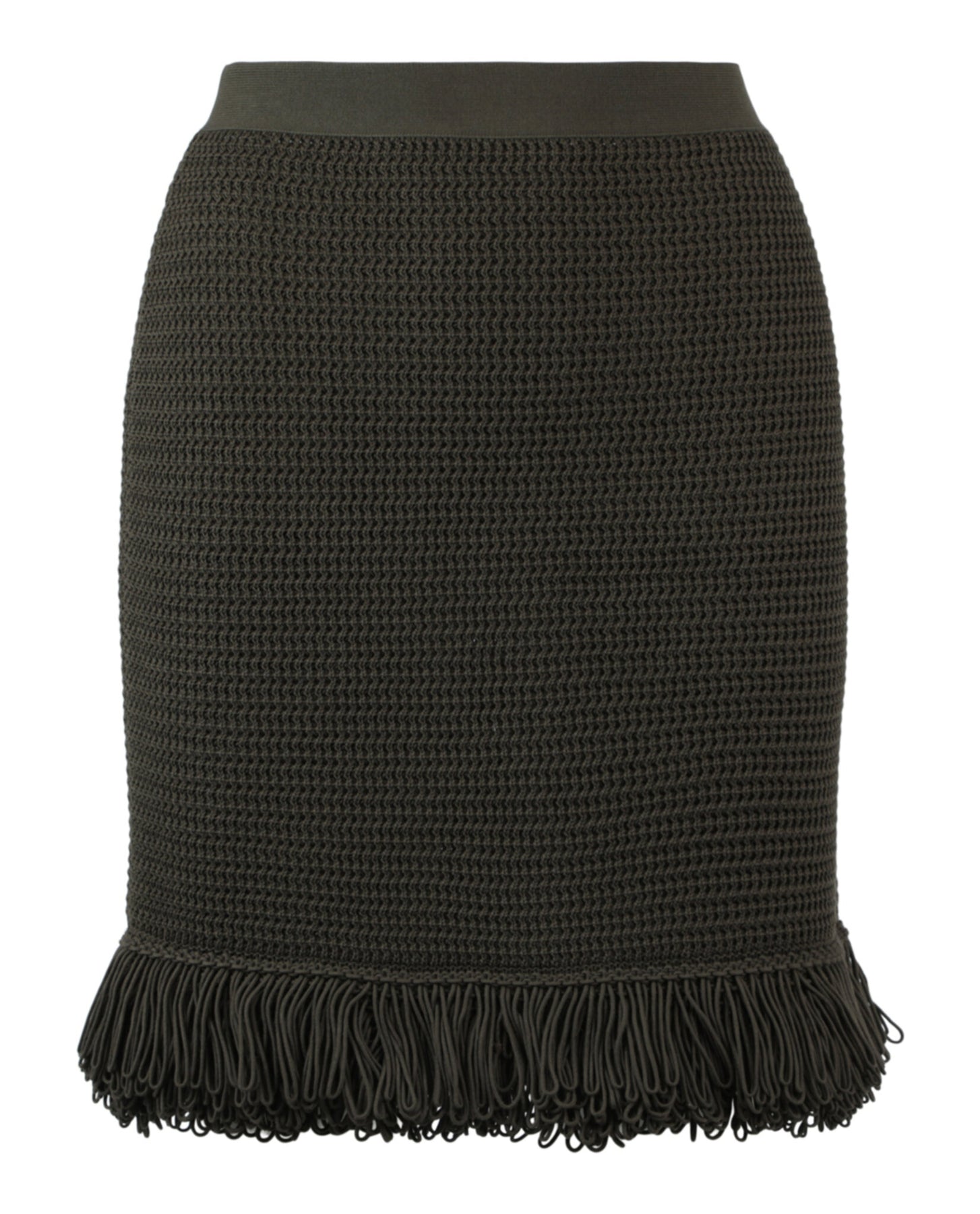 Fringe Besatz Bleistiftrock
