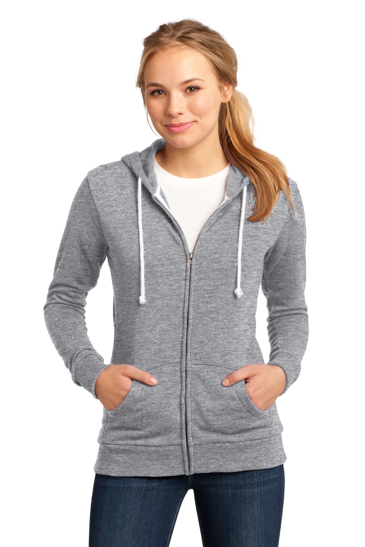 District Juniors Core Fleece Kapuzenpullover mit durchgehendem Reißverschluss DT290
