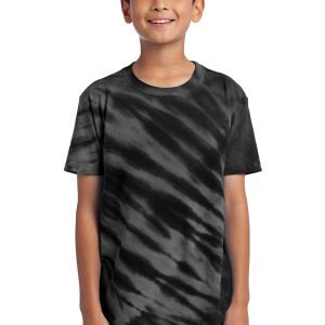 Port & Company Jugend Tiger Streifen Batikmuster T-Shirt PC148Y