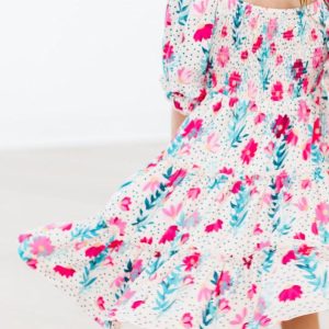 Gesmoktes Rüschenkleid von Dots & Daisies