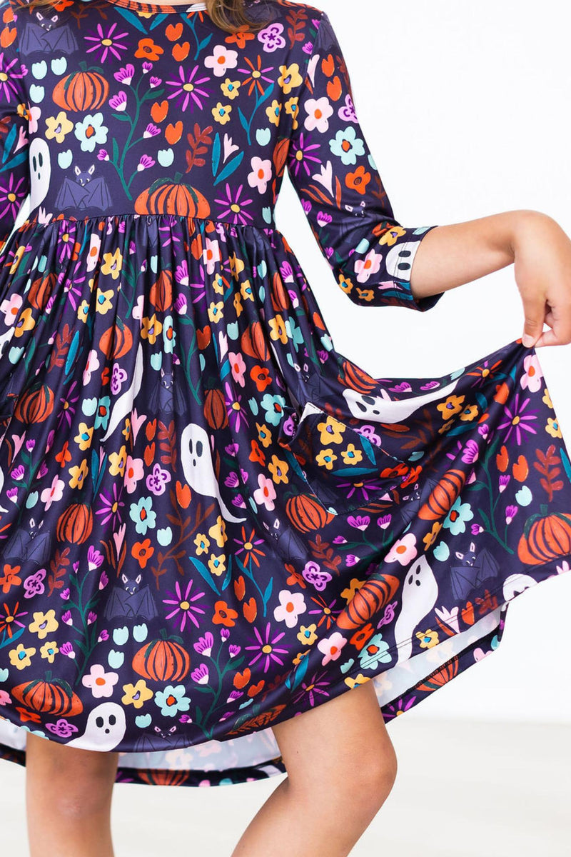 Tangtastic 3/4-Ärmel Tasche Twirl Kleid