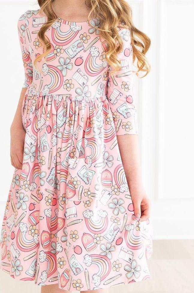 Träumen Sie groß klein One Tasche Twirl Kleid