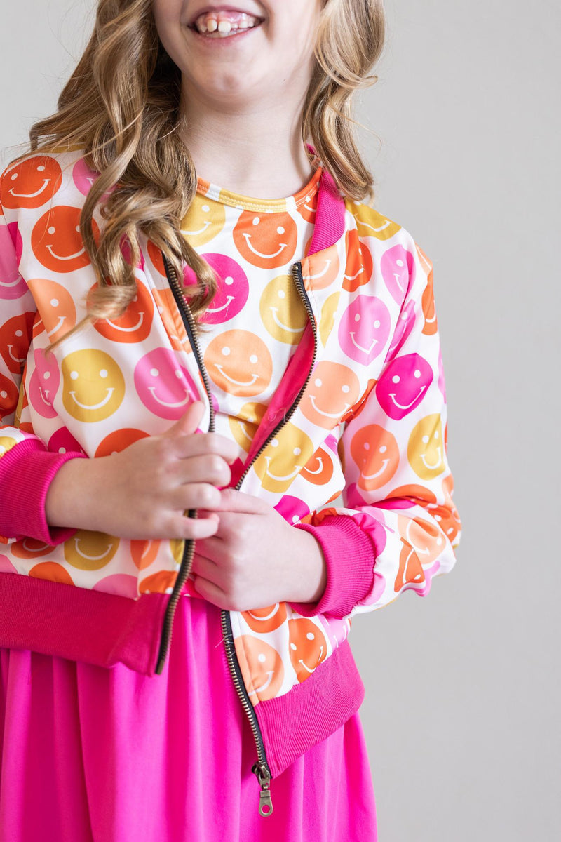 Mach dir keine Sorgen, sei hippy Satin Jacke