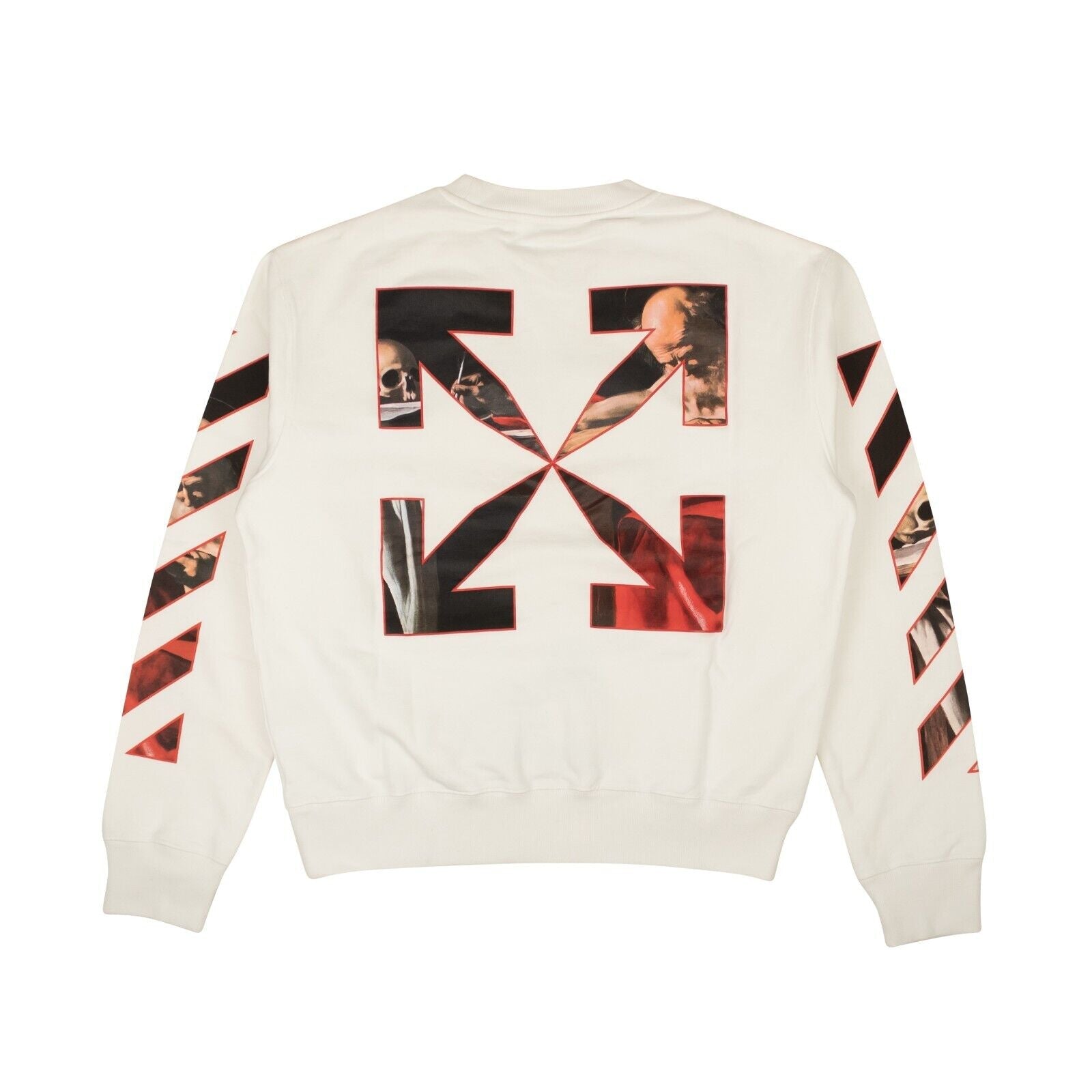 Weiße Pullover mit einem Rundhalsausschnitt von Caravaggio