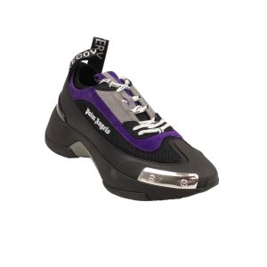 Schwarze und lila Recovery-Sneaker
