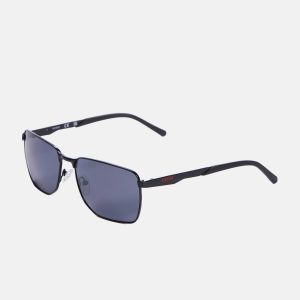Rechteckige Pilotensonnenbrille aus Metall