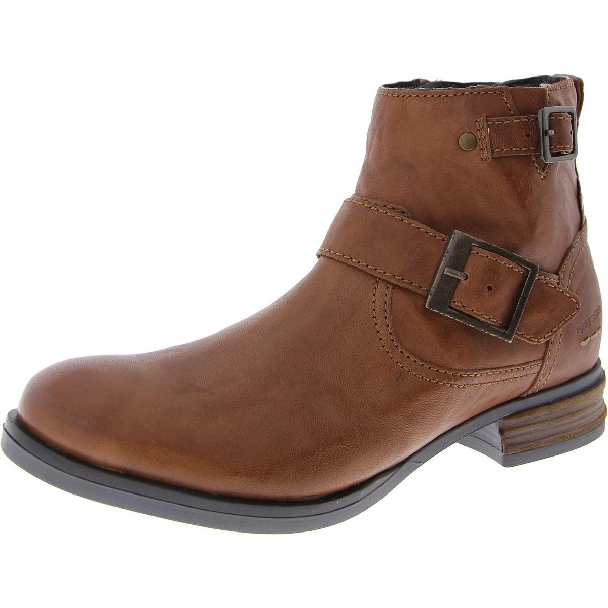 Sanja 16 Leder Schnalle Stiefeletten