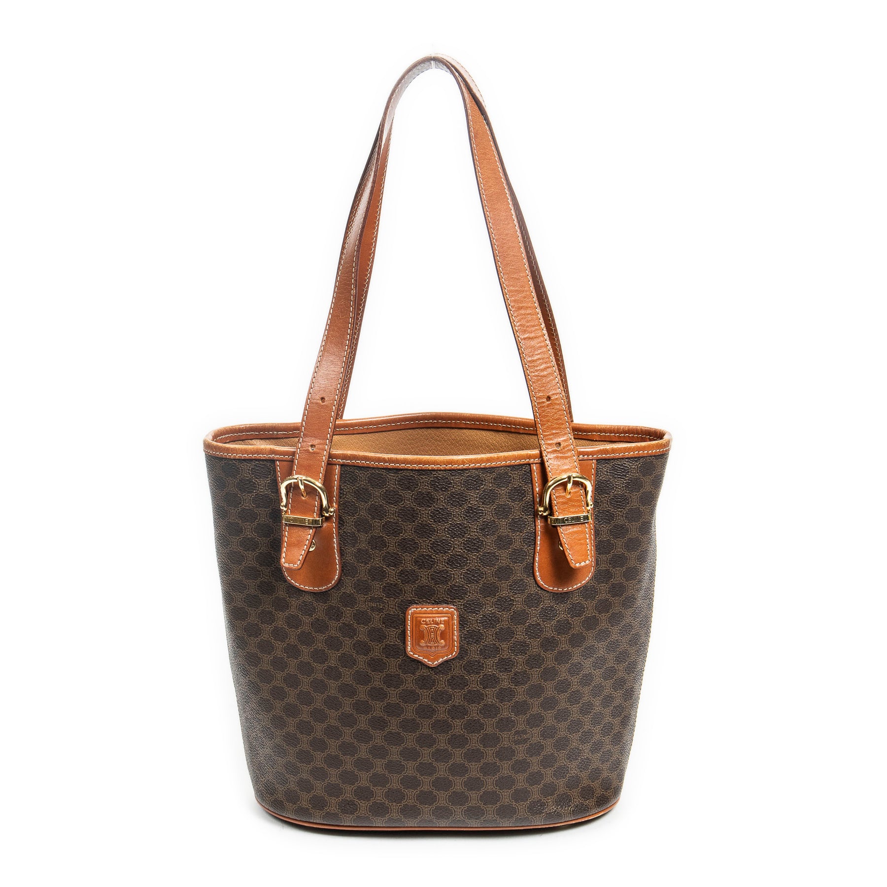 Vintage offene Eimer Tragetasche