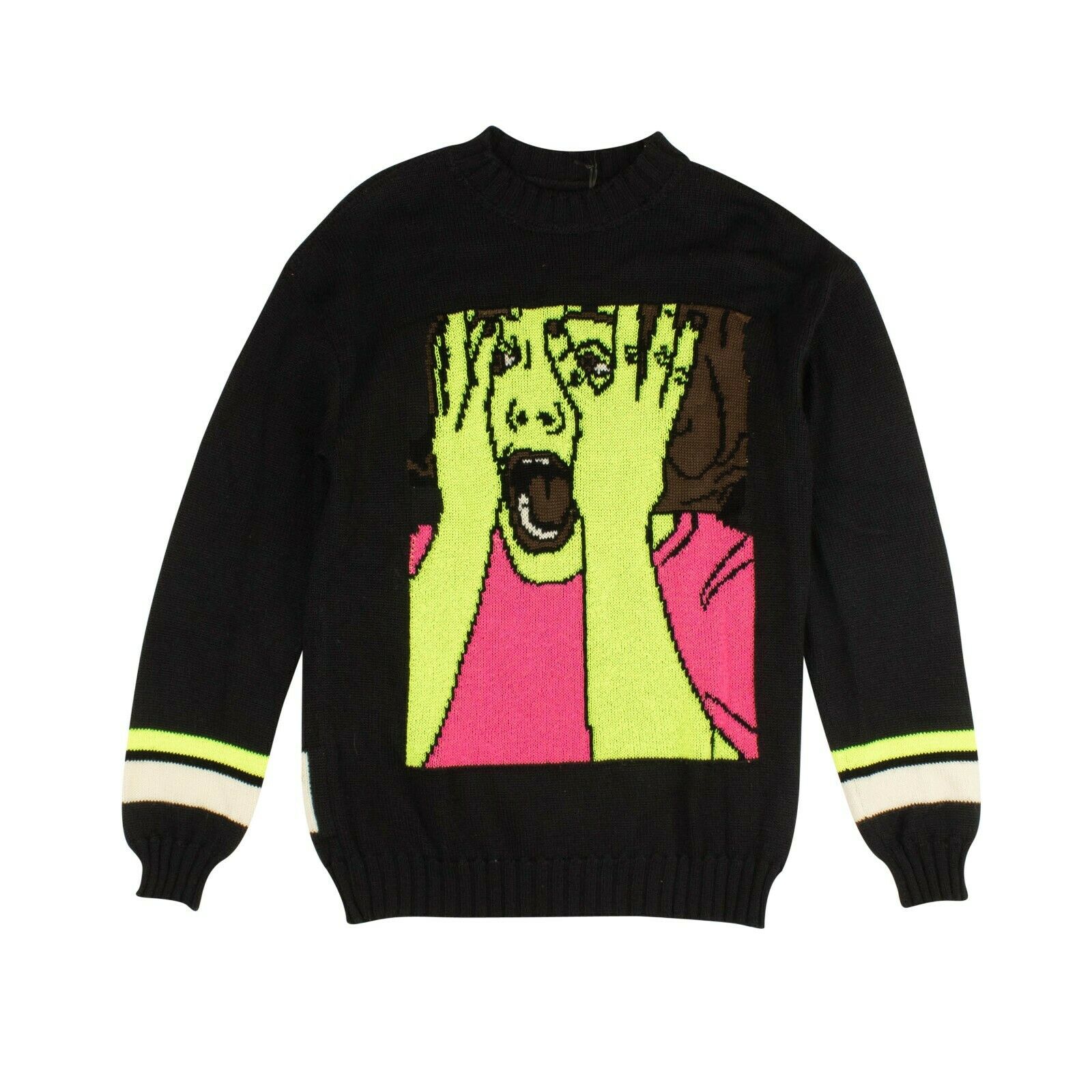 Schwarzes schreiendes Gesicht Pullover Pullover