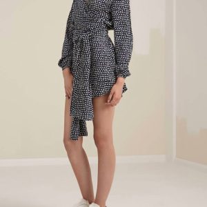 Mehrfarbiger, gepunkteter Playsuit von Party Next Door