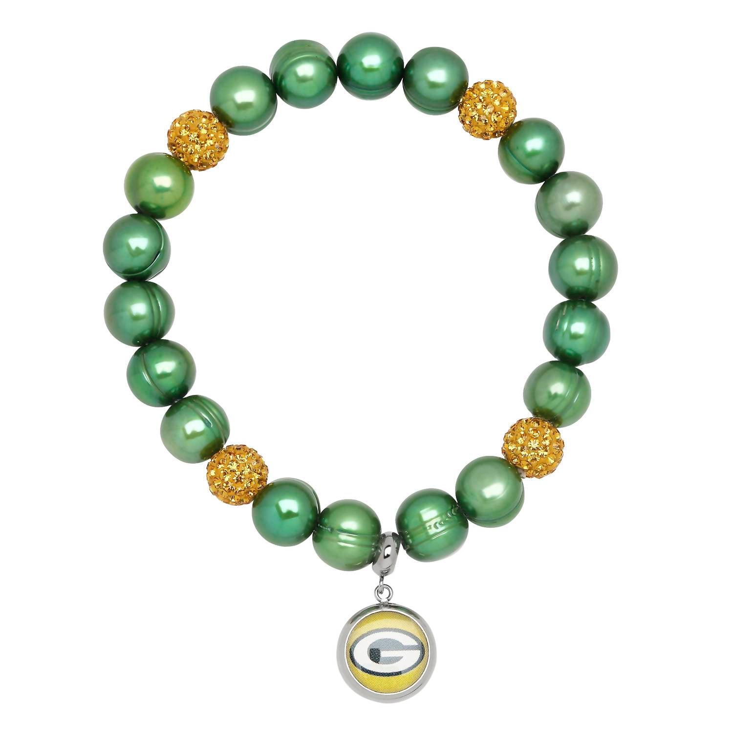 Grün Bay Packers Stretch-Armband in einer Farbe