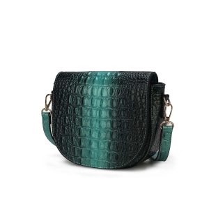 Amalia Croc-Embossed Umhängetasche von Mia K