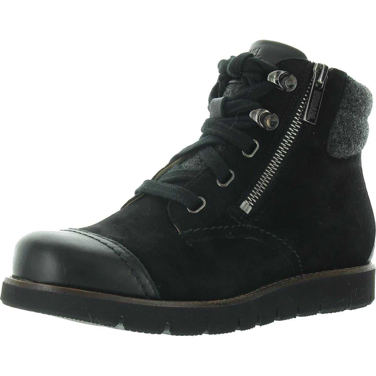 Schnürstiefeletten aus Leder